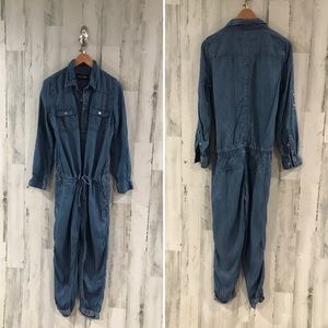 Gabrielle Union for NY&Co Chambray Jumpsuit Sz M